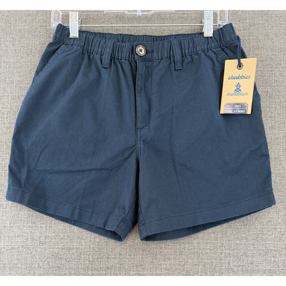 Chubbies The Armadas 5.5 Originals Stretch Twill Shorts Navy Blue Mens Small
